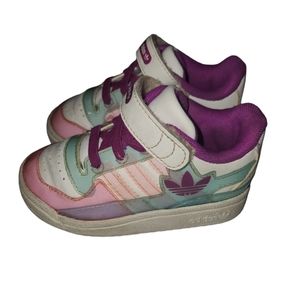 Girls Adidas size 6 Adidas FORUM LO XL EL I Sneakers